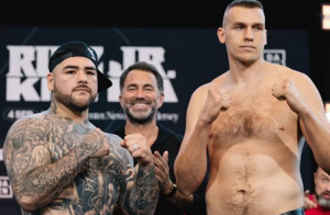 Dopo 2 anni di assenza l'ex campione Andy Ruiz stanotte a Newark contro il gigante Knyba