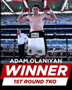 A Dublino successo per KO di Adam Olaniyan, nuovo “prodigio” dei pesi massimi