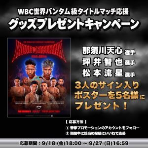 Domenica a Tokyo evento Teiken con quattro titoli mondiali
