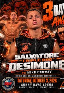 In Pennsylvania l'imbattuto peso leggero   Salvatore DeSimone  vince ai punti 