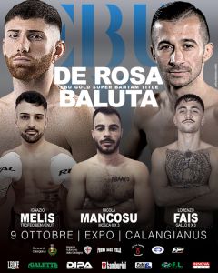 A Calangianus il prossimo 8 ottobre sfida per il titolo Europeo De Rosa vs Baluta  organizza PromoboxeItalia 