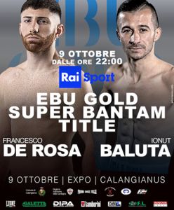 Venerdi diretta Rai Sport  per l'Europeo supergallo tra  Francesco De Rosa vs Baluta dalle ore 22