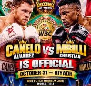 Nonostante i bombardamenti su Riyadh, Canelo conferma che combatterà il  31 ottobre con Mbilli