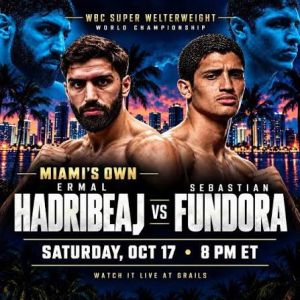 Ermal Hadribeah sfida sabato a Las Vegas il campione che ha sempre ammirato : Sebastian Fundora
