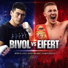 Sabato in Russia Dmitry Bivol difende tre cinture mondiali contro il tedesco Eifert