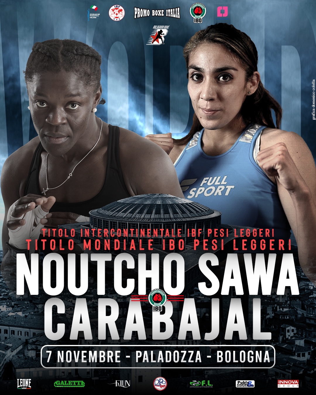 Mondiale IBO Pamela Noutcho-Carabajal il 7 novembre a Bologna: è ufficiale!