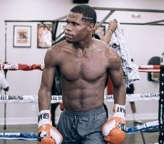 Haney in allenamento